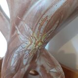 Vallauris Vase Figuring A Watering Can. Handmade.