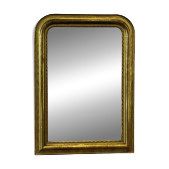 Miroir louis-philippe en bois doré
