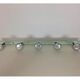 Industrial wall coat rack 5 aluminum hooks