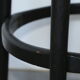 2 black baumann stools 785mm