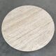 Round travertine coffee table, 1970s