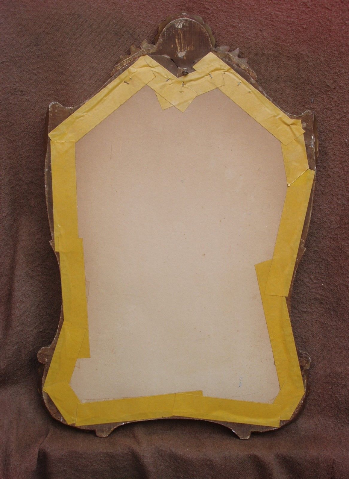 Louis XV-style golden mirror