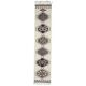 1970s Vintage Turkish Hand-Knotted Wool Cotton Beige Runner Rug 81x388