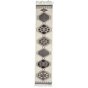 1970s Vintage Turkish Hand-Knotted Wool Cotton Beige Runner Rug 81x388