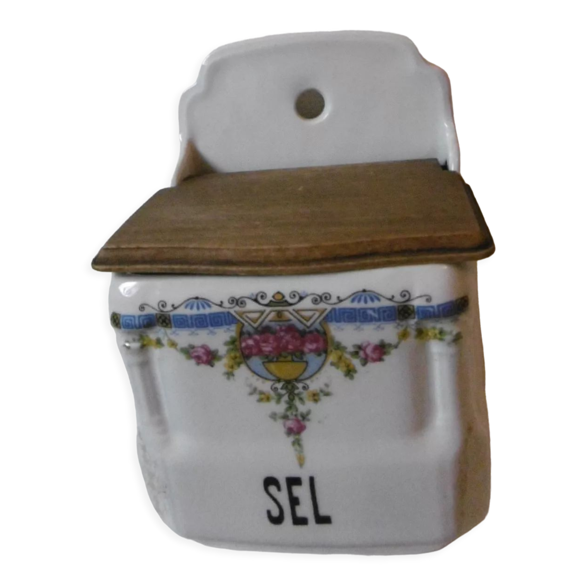 Porcelain salt box
