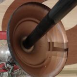 Vintage glass disc chandelier