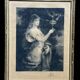 Gravure d'une femme.