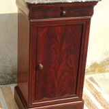 Louis-Philippe bedside in flamed mahogany