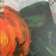 Sunflower and pumpkin painting signed J. Dubuc Berteaux