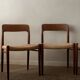 Vintage Danish Teak Dining Chairs Model 75 Niels O. Møller 1950s Set of 4