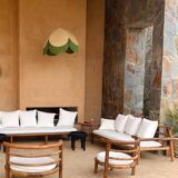 ANA armchair in solid walnut
