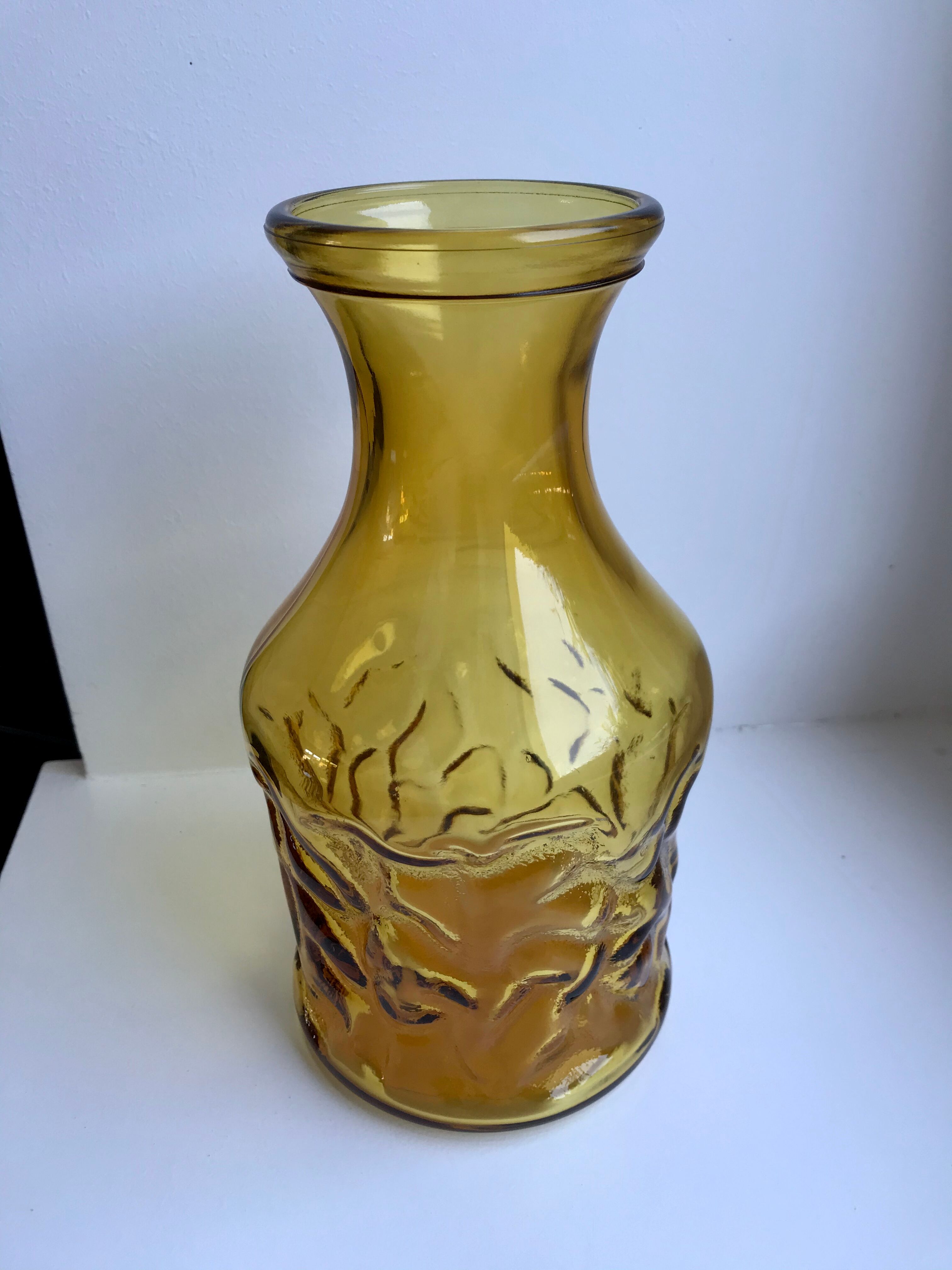 Carafe / pichet ambré années 70