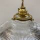 Holophane glass pendant light