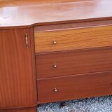 Vintage 1960s mahogany dressing table chest of drawers