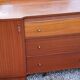 Coiffeuse commode vintage des années 60 en acajou