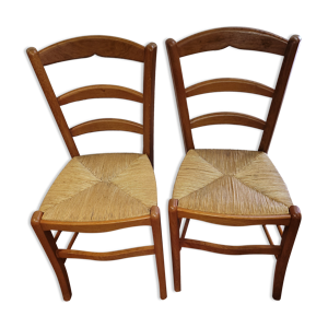 set de 2 chaises en chêne