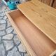 Commode en rotin vintage
