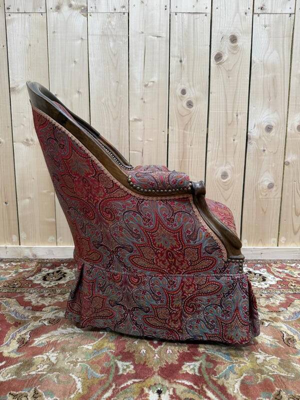 Suite de 4 fauteuils crapaud époque Napoléon III