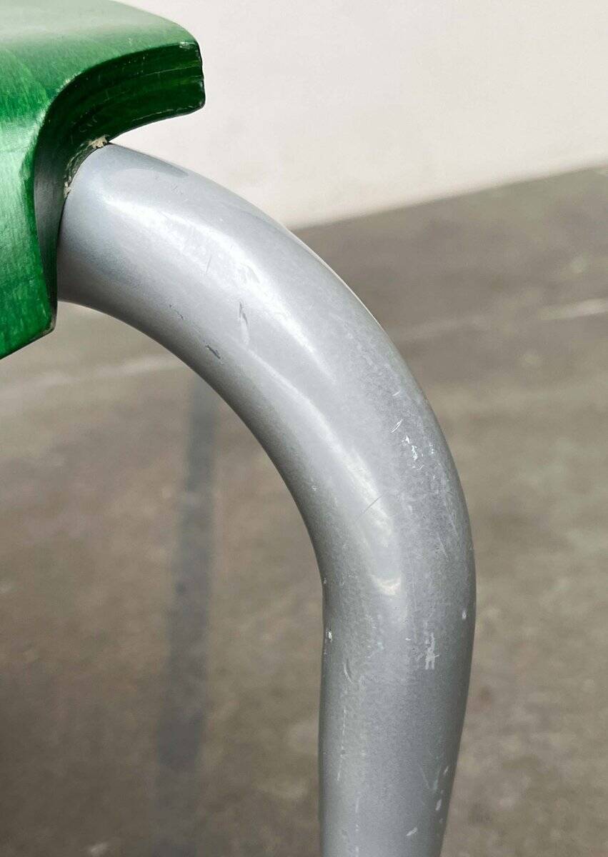 Postmodern green Italian accent chair, 1980s