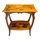 Art Nouveau coffee table with marquetry.