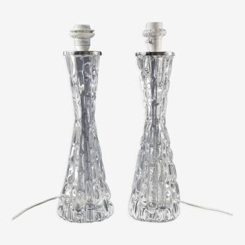 Table Lamps by Carl Fagerlund for Orrefors, Sweden, 1960