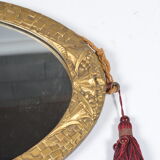 Art Deco oval mirror 55x31cm