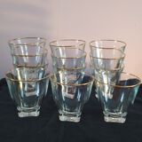 Series of 12 vintage wine glasses