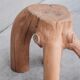 French mid-century sculptural primitive side table or stand