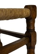 Tabouret vintage en rotin petit tabouret ottoman du milieu du siècle design années 60
