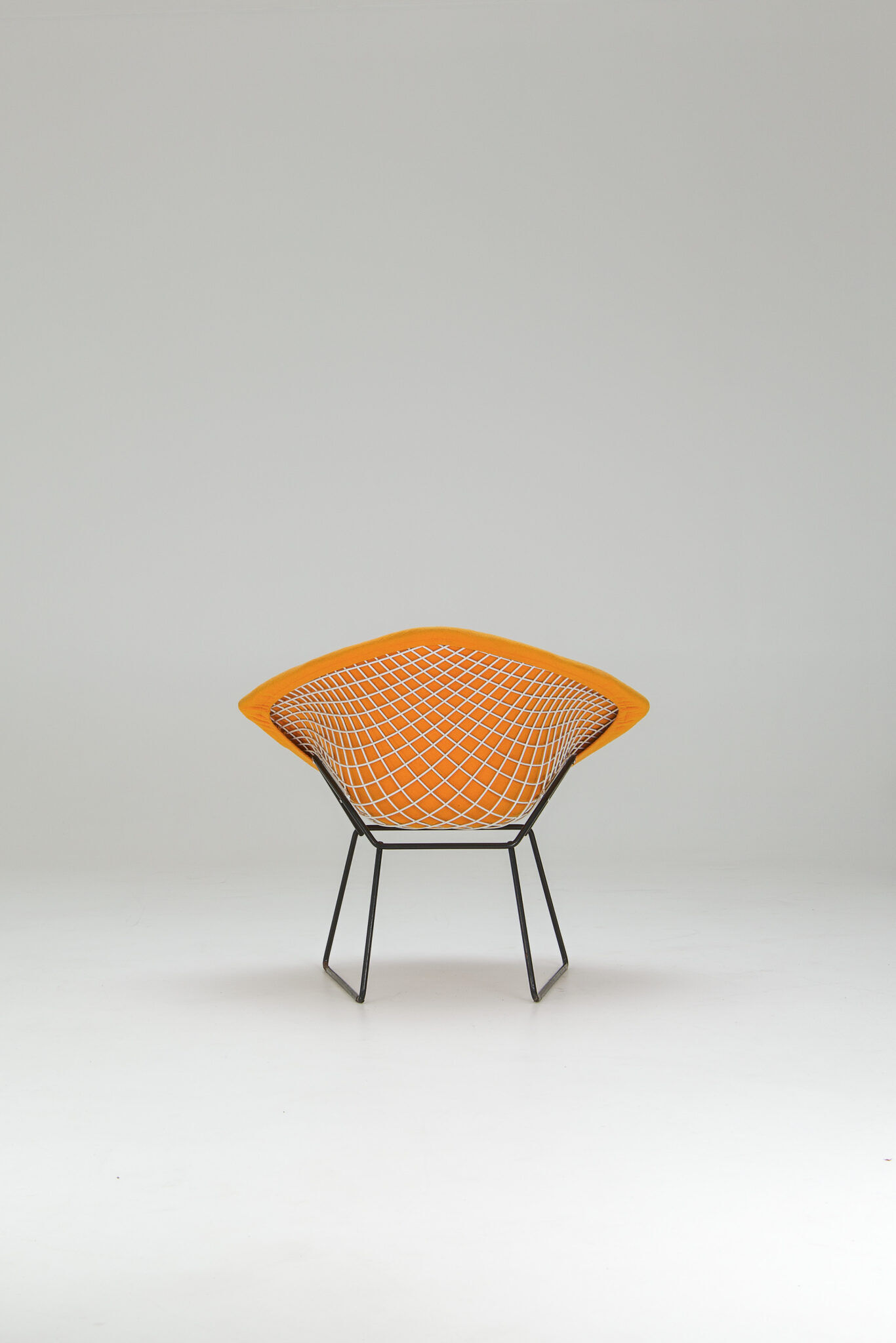 Diamond Chair – Yellow Upholstery - Harry Bertoia