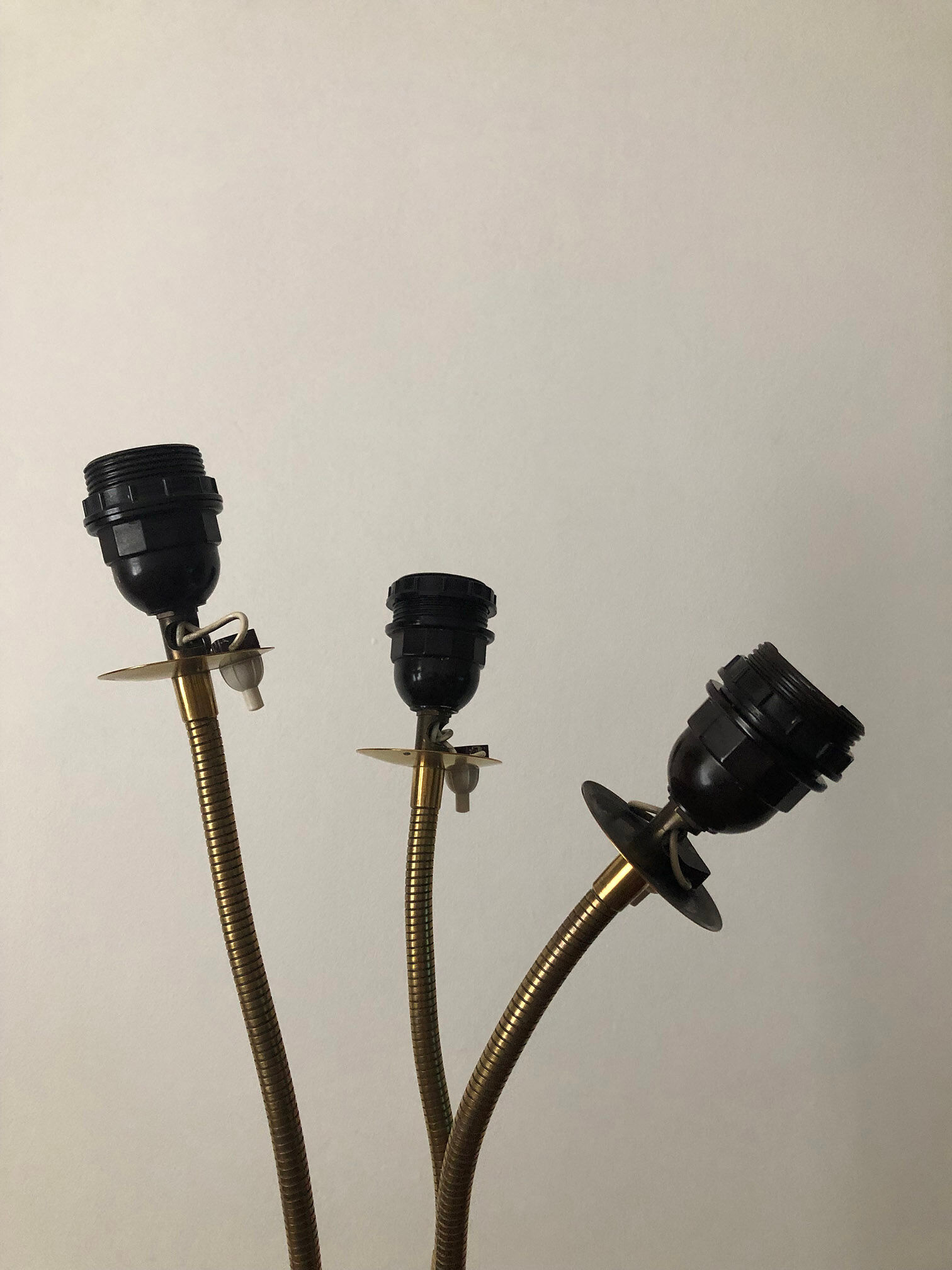 Floor lamp 3 articulated lights 1960