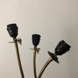 Floor lamp 3 articulated lights 1960