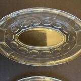Vintage glass butter dish