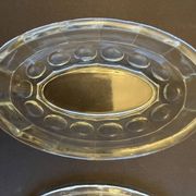 Vintage glass butter dish