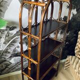 Rattan bookcase shelf