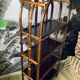 Rattan bookcase shelf
