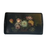 Painted wooden tray