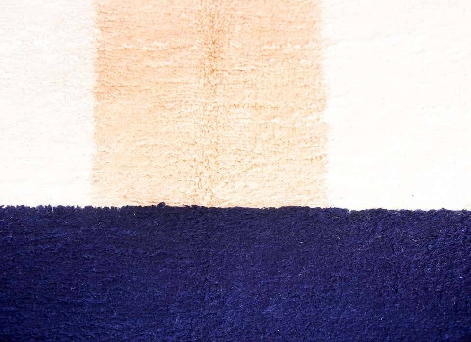 Small Moroccan wool rug 200cmx100cm traditional cotton
