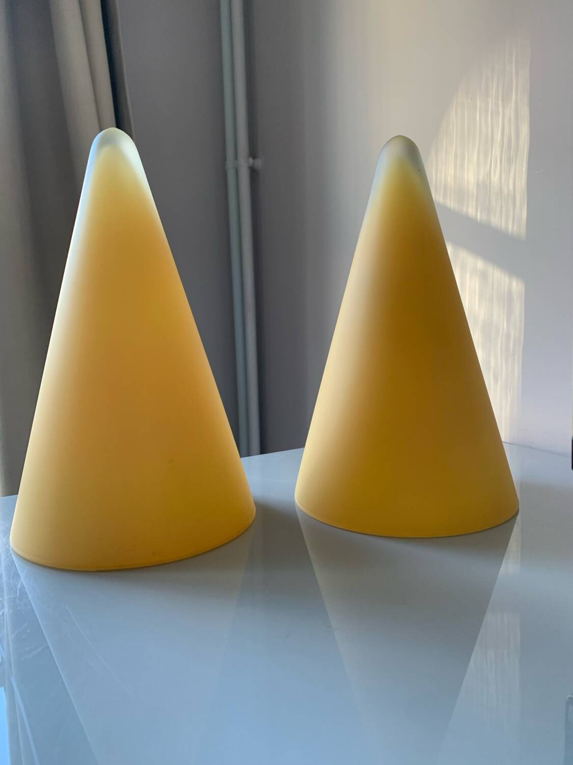 Pair of vintage teepee lamps sce habitat