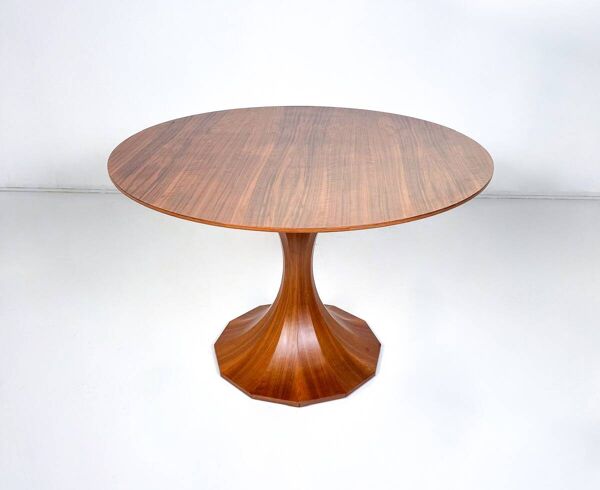 Mid-Century Modern Wooden Dining Table, Italy, 1960s