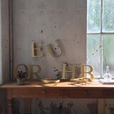 Letter signs vintage gold old