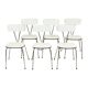 Set of 6 Gray Formica Chairs Chrome Dining Room Chairs Sixties