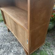 Meuble tv, bibliothèque basse vintage pieds compas