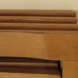 Foldable chairs in elm or ash seat cannage 1970
