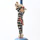 Wooden hat holder decorated with a harlequin, 30s