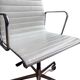 Fauteuil de Bureau Eames EA 119 Cuir Blanc (Herman Miller / Vitra 1970)