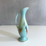 Bay ceramic vase 523-17, pastel, westgerman pottery, 50's interior