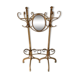 Double porte manteau miroir bois courbé par michael thonet gebrüder / freres, 1888