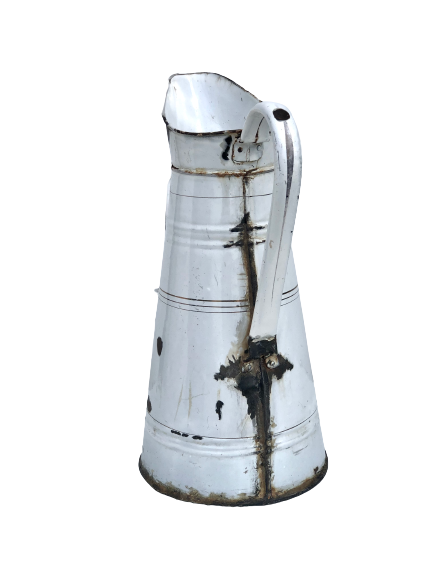 Broc enamelled white
