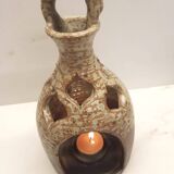 1950s sandstone lantern candle holder